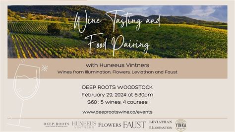 Huneeus Vintners Dinner with Chef Yinka, 400 Chambers St, Woodstock, GA ...