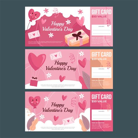 Valentines Gift Cards 4911198 Vector Art at Vecteezy