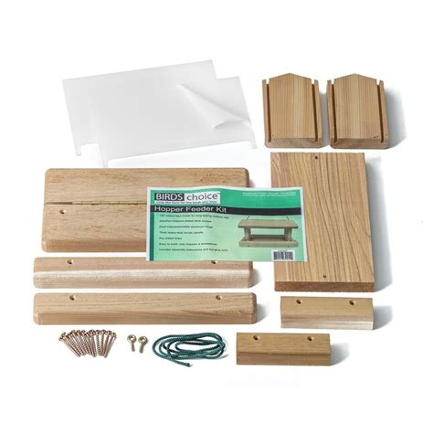 BIRDS CHOICE Hopper Feeder Kit Unassembled Cedar Recycled Poly-lumber ...