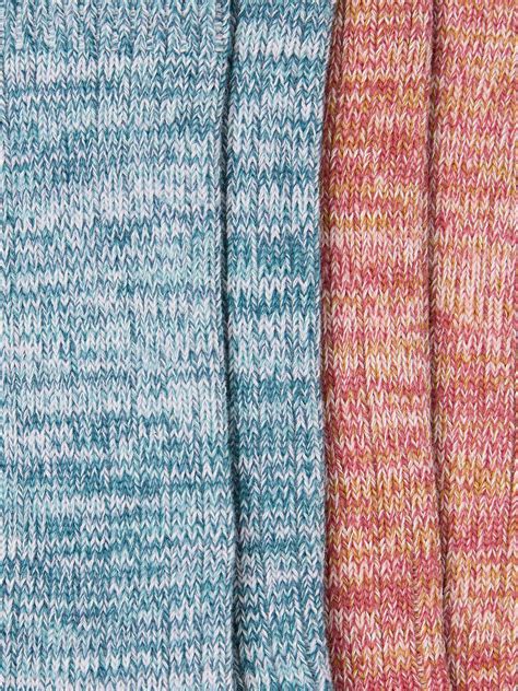 Blue & Pink 2 Pack Women's Boot Socks | FatFace