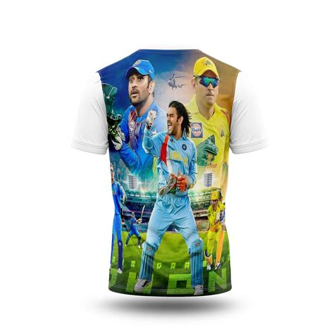 MS Dhoni Photo Printed T-Shirt. – Next Print