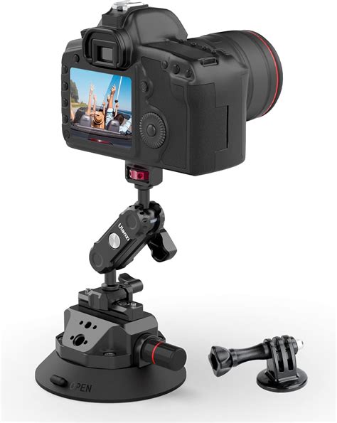 PICTRON SC-02 4.5" Camera Car Suction Cup Mount for GoPro, Vacuum ...