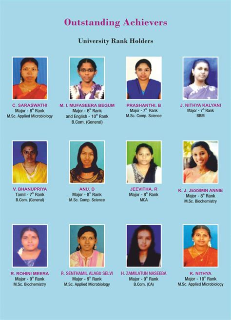 University Rank Holders – Valliammal College For Women – Valliammal ...