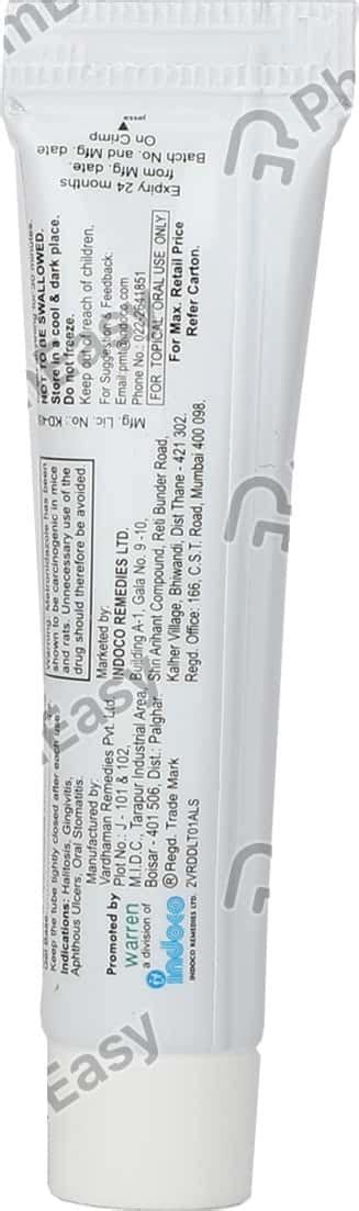 Rexidin M Forte Gel: Uses, Side Effects, Price & Dosage | PharmEasy