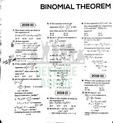 7 Binomial Theorem (2014-2019 II) - , 1 Lovin J BINOMIAL THEOREM 2019 ...