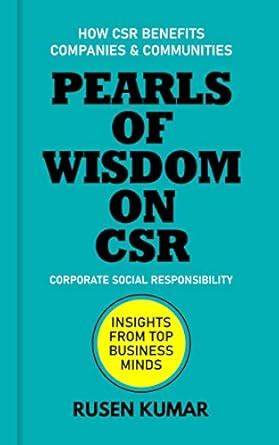 Pearls of Wisdom on CSR: First-of-its-kind collection of over 120 ...