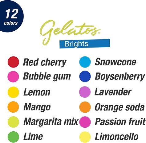 Buy Faber-Castell Gelatos Colors Set, Brights - Water Soluble Pigment ...