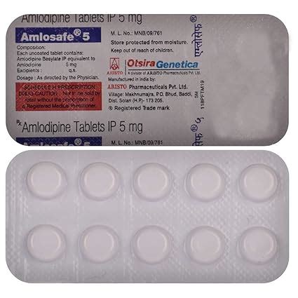 Amlosafe 5 - Strip of 10 Tablets : Amazon.in: Health & Personal Care
