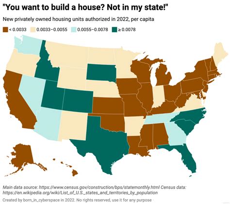 Building permits (in housing units) per capita, by... - Maps on the Web