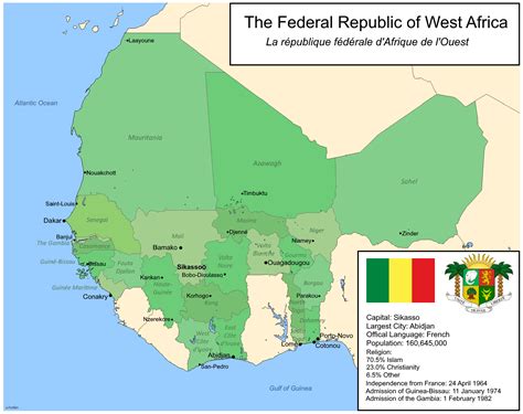 Africa Map In French Use Of French As Official Language In Africa
