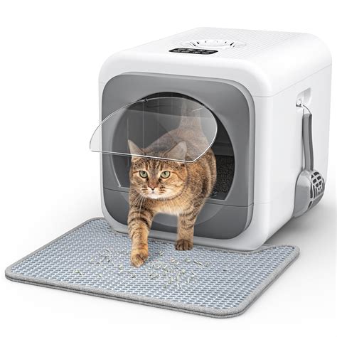 Smart Odor Control Cat Litter Box Large Enclosed Cat Litter Box for Big ...