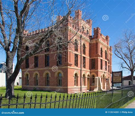 Red Brick and a Blue Sky Over the Caldwell County Museum Editorial ...