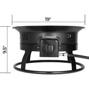 Buy Arlopu Portable Propane Fire Pit with Cover & Lava Rocks, 58,000 ...