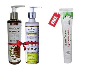Earth Tonik Shampoo 200ml, Conditioner 200ml with FREE Toothpaste 100g ...
