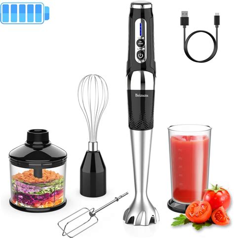 Amazon.com: Immersion Hand Blender Electric Handheld Blender (Cordless ...