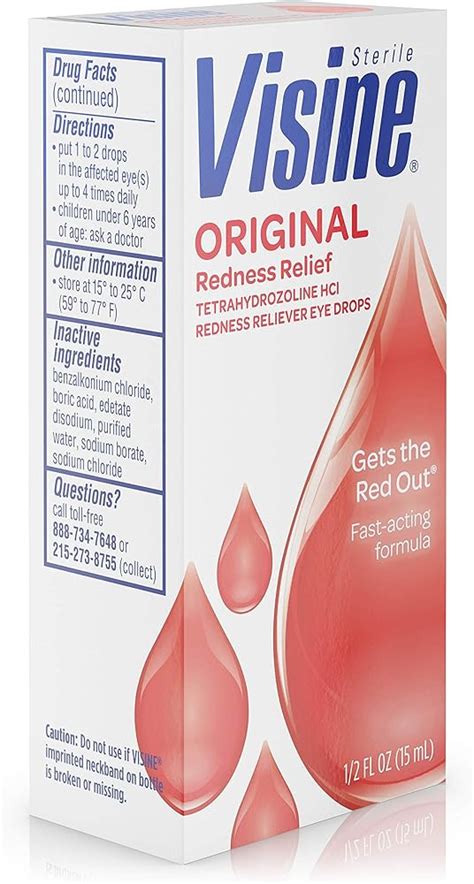 Visine Original Redness Relief Eye Drops to Help India | Ubuy