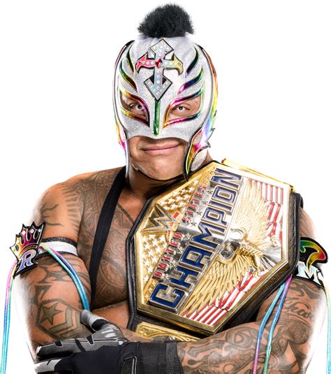 WWE Rey Mysterio US champion render by ClarkVL9 on DeviantArt