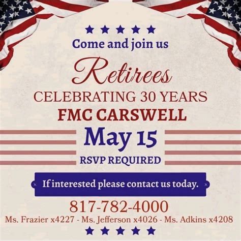 Cristina Feliciano, PsyD on LinkedIn: If you retired from FMC Carswell please contact us as we ...