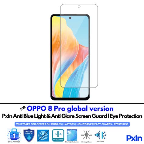 Anti Blue Light and Anti Glare Screen Guard for OPPO 8 Pro global ...
