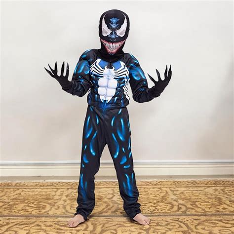 Venom Halloween Costume for Kids Venom Bodysuit Halloween Cosplay Venom Cosplay Gift for Kids ...