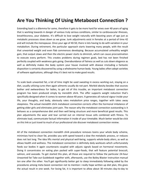 Image result for Metaboost Connection Exercises