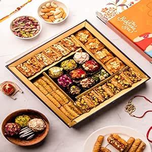 The Baklava Box Regalia Gift Box with Indian Sweets with Bhaiya ...