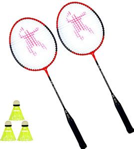 rk son Single Shaft Racquet 3 Piece Plastic Shuttle n Badminton Kit ...