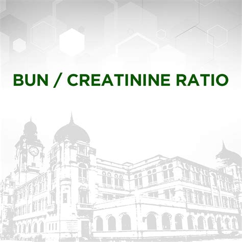 BUN / Creatinine Ratio Test – KMC Labs