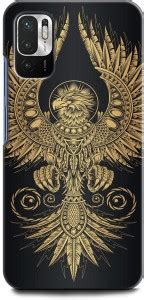 INDICRAFT Back Cover for REDMI Note 10T 5G PHOENIX, EAGLE, GOLDEN, BIRD ...