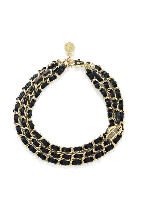 Triple Chain Necklace (Black Gold) – Holland Cooper