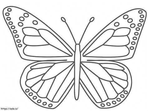Monarch Butterfly coloring page