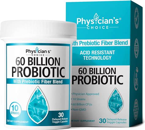 Amazon.com: Physician's Choice Probiotics 60 Billion CFU - 10 Diverse Strains Plus Organic ...