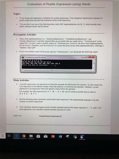 Image result for Application of Stack in Creating a Program to Convert Postfix