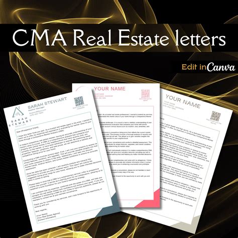 CMA Real Estate Letter, Comparable Market Analysis, Real Estate Cma ...