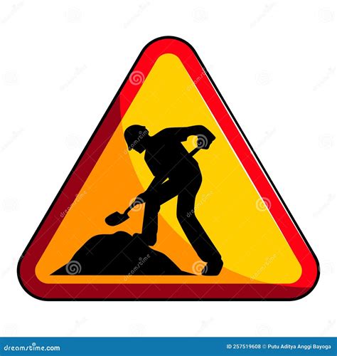 Under construction sign stock vector. Illustration of repair - 257519608