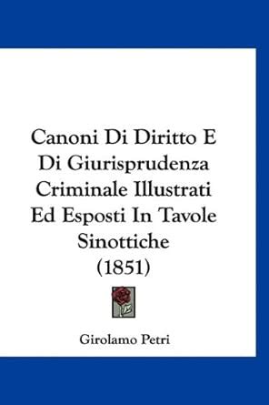 Amazon.in: Buy Canoni Di Diritto E Di Giurisprudenza Criminale ...