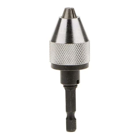 1 or 4 Inch Keyless Drill Bit Chuck Hex Shank Adapter Converter Quick ...
