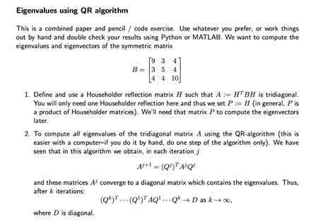 Eigenvalues Using QR Transformations 的图像结果
