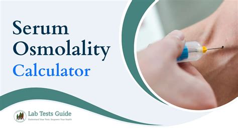 Serum Osmolality Calculator | Lab Tests Guide