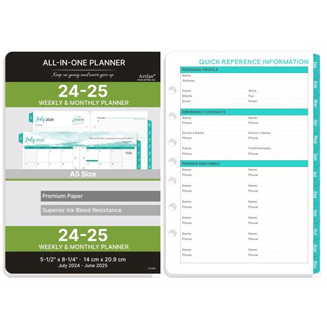 2024-2025 Planner Refills - Planner Refills, 2024-2025 Weekly & Monthly ...