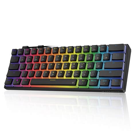 Amazon.in: Buy Tezarre TK61 60% Mechanical Gaming Keyboard with PBT ...