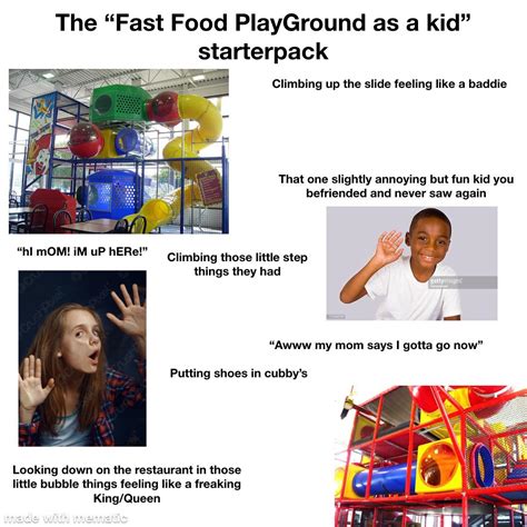 The “Fast Food Playground as a child” starterpack : r/starterpacks