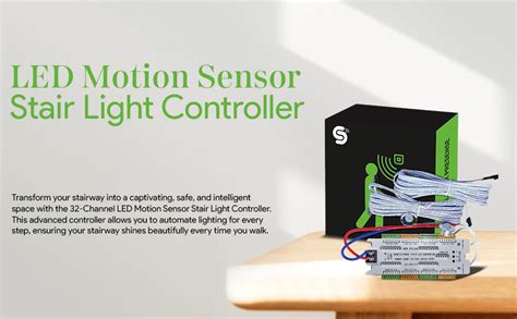 ESYSENSE LED Motion Sensor Stair Light Controller, 32 Channels ...
