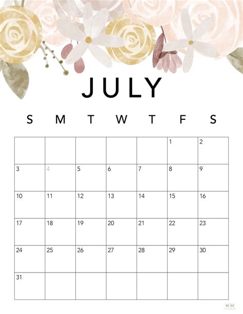 July 2022 Calendars - 33 FREE Printables | Printabulls