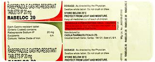 Rabeloc 20 Tablet 10: Uses, Side Effects, Price & Substitutes