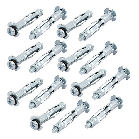 uxcell 15pcs M4x38mm Expansion Bolt Sleeve Anchor for 10mm-16mm Hollow ...