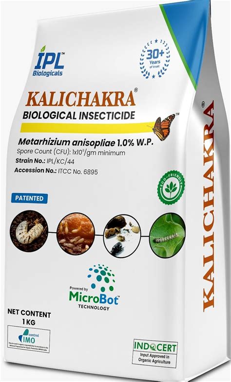Kalichakra- 1Kg 1.0% W.P.- Metarhizium Anisopliae,Bioinsecticides ...