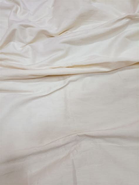 Premium Off White Cotton Fabric - 1 Mtr | Soft & Versatile
