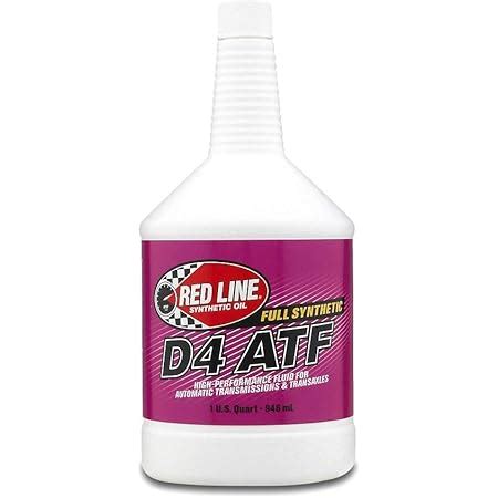 Red Line Oil D4 ATF Automatic Transmission Fluid, Pack of 4 Quarts ...