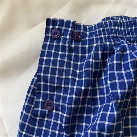 Blue plaid pajama pants - Depop